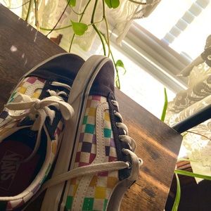 WOMEN'S VANS WARD CHECKER SKATE SHOES